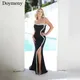 Doymeny-Robes de cocktail exquises pour femmes col bateau robe sexy pour femmes robe de vacances