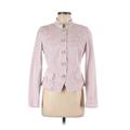 White House Black Market Denim Jacket: Pink Jackets & Outerwear - Women's Size 8