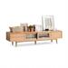 Recon Furniture TM5210879037890RF&Size Solid Wood 86.61" W Storage Credenza in Brown | 18.11 H x 86.61 W x 15.75 D in | Wayfair