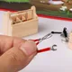 1/12 Mini Repair Tools Hammer Wrench Wooden Toolbox Doll Furniture Model for Miniature Dollhouse