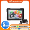 JIUYIN IPX7 Waterproof 5Inch Motorcycle Portable Navigation GPS Screen Wireless Apple Carplay