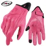 Suomy – gants de moto en cuir rose pour femmes pour écran tactile pour vélo électrique cyclisme