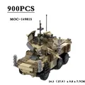 MOC-149815 Militaire Série Voiture Blindée Reconnaissance Véhicule dos Assemblage Construction nuits