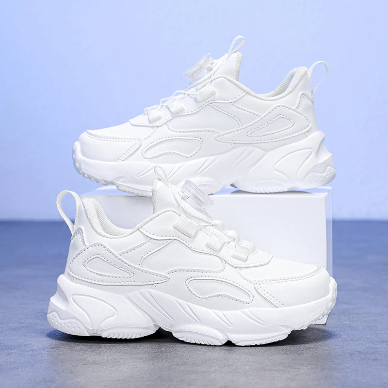 Baskets blanches pour filles, chaussures pour enfants, nouvelle collection printemps-été, baskets décontractées à plateforme, course à pied, sport, Tennis, chaussures pour enfants