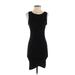 Treasure & Bond Casual Dress - Mini Scoop Neck Sleeveless: Black Solid Dresses - New - Women's Size X-Small