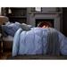 Bungalow Rose Alidade Pima Duvet Cover Set Pima Cotton/Sateen in Blue/Indigo | Super King Duvet Cover+2 King Sham+2 Pillow Cases | Wayfair