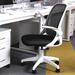 Inbox Zero Chevere Ergonomic Task Chair Upholstered/Mesh, Nylon in White/Black | 40.2 H x 25.6 W x 17.3 D in | Wayfair