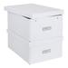 Bigso Collapsible Storage Box in White | 5.4 H x 12.4 W x 8.9 D in | Wayfair 888145541