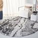 White 1.97 in Area Rug - Gracie Oaks Anguiano Abstract Gray/Ivory Area Rug | 1.97 D in | Wayfair 15D8259A12AD416BA1844118BDE8ECF5