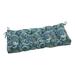 Canora Grey Indoor/Outdoor Seat Cushion Polyester in Green/Gray/Blue | 44 W in | Wayfair ABEEBBD1B7684D30AB0763A3F62D1DCA