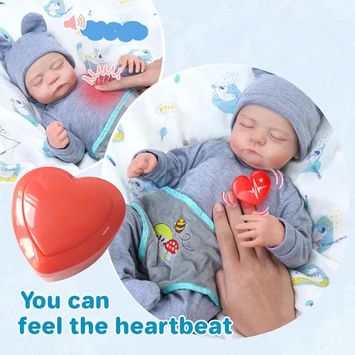 Puppen zubehör Herzschlag box für wieder geborene Puppen Neugeborene Babys pielzeug mit lebensechtem