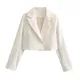 Traf Frauen Mode kurzen Blazer Mantel lässig Langarm Blazer weibliche Oberbekleidung chic veste