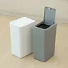 Quadratischer Mülleimer Haushalt Pop-up Deckel Küche Sortieren Toilette Push-Push-Toilette mit