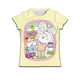 Mädchen T-Shirt Kinder Cartoon Jungen Kind Junge gelb Kurzarm T-Shirt Kaninchen Top 3 12 Jahre