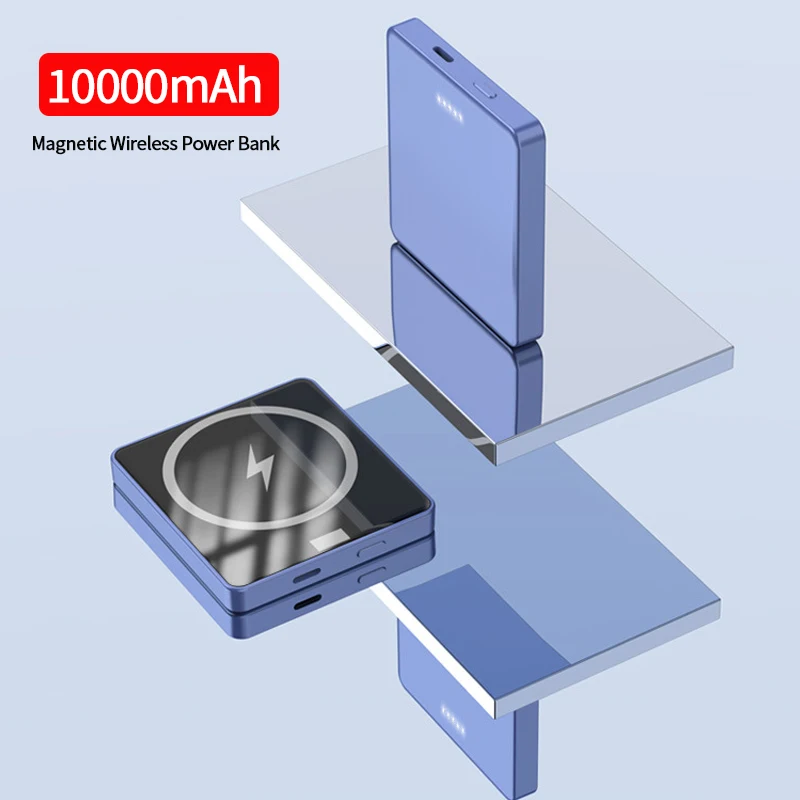 Mini Power Bank 10000mah magnetische drahtlose Power bank für iPhone 14 13 12 Pro Max tragbare externe Schnell ladung Akku Image