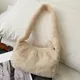 Plüsch Umhängetaschen für Femme Luxus Designer Soft Winter Damen Clutch Geldbörse Handtasche süße