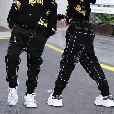 Kinder Jungen Mädchen Jeans Kleidung Hosen Kinder trägt Kleidung Hosen Baby Boy Röhrenjeans Hose 4 5 6 7 8 9 10 1112 Jahre