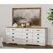 Bungalow Rose Enbal 12 - Drawer Dresser Wood in White | 31.9 H x 78.7 W x 15.4 D in | Wayfair CF8DE8F3C8CC46869EF4C0702CEC9ADD