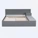 Red Barrel Studio® Kaesha Platform Bed, Wood in Gray | 29.9 H x 70.5 W x 77.6 D in | Wayfair 9B20ABCA0CBD4BD4AA3A3E5F1C0D2DA8
