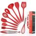 Wuyi 10 Piece Cooking Utensil Set Silicone in Red | Wayfair B113725