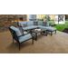 kathy ireland Homes & Gardens Madison Ave. 7 Piece Outdoor Aluminum Patio Furniture Set 07f in Tranquil - TK Classics Madison-07F-Spa