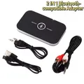 Adattatore wireless per musica stereo con jack RCA AUX da 3,5 mm Dongle ricevitore trasmettitore audio 5.0 compatibile con Bluetooth per cuffie TV PC