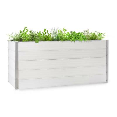 Blumfeldt - Nova Grow Gartenbeet 195 x 91 x 100 cm wpc Holzoptik weiß Image