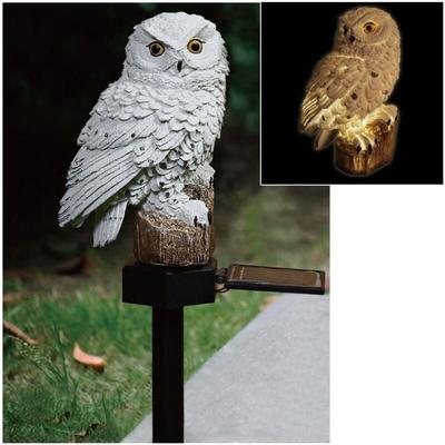 Buri - Solar led Eule auf Steckstab Gartenfigur Gartenbeleuchtung Solarlampe Dekoeule Image