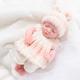 11.8(Approx.30cm) Doll Reborn Baby Doll lifelike Cute Non Toxic Creative Vinyl with Clothes and Accessories for Girls' Birthday and Festival Gifts