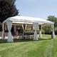 Gruppo Maruccia - Gazebo Rettangolare 6 x 3 Metri con Tende Gazebo per Giardino Bar e Ristoranti