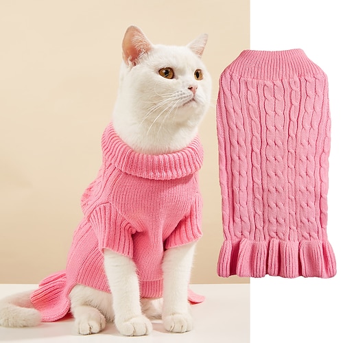 Hund Katze Pullover Jumper Klassicher Stil Lässig Winter Atmungsaktiv Weich Waschbar Bequem Weihnachten Outdoor Alltagstauglich Hundebekleidung for Bichon Frise Zwergspitz Baby Haustier Papillon Klein Image