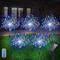 5 Stück 5 W LED-Solarleuchten Pathway Lights Laternen Solar-angetrieben Party-, Weihnachts-, Hochzeitdeko 8 Beleuchtungsmodi Warmweiß Kühles Weiß Grün 5 V 600 LED-Perlen
