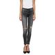 Replay Damen Luz High Waist Jeans, Grau (097 Dark Grey), 24W / 30L