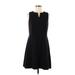 Kensie Casual Dress - A-Line: Black Solid Dresses - Women's Size Medium