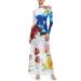 Alice + Olivia Delora Floral Long Sleeve Maxi Dress - Blue - Alice + Olivia Dresses