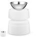 Stainless Steel Pet Bowl Tall Bowl (White) Dog Bowl Cat Raised Bowl Pet Items Dog Water Bowl Cat Bowl Elevated