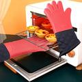 Ewgqwb Apron Sleeve Kitchen Grill Gloves Silicone Non-Slip Cooking Gloves for Barbecue Cooking