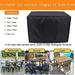 RURGLY 50 x50 x26 Outdoor Garden Furniture Covers Furniture Cover Rectangular Table and Chair Covers Heavy Duty 420D Patio Set Cover Waterproof Outdoor Lawn Patio