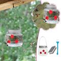 Gnobogi Hummingbird Feeder Portable Hanging Outdoor Hummingbird Feeder Clear Flowing Reservoir Design Hummingbird Feeder for Garden Yard Patio Decoration 500ml Yard Garden Home Clearance