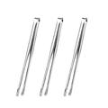 3 Pieces BBQ Tongs Stainless Steel Grill Tongs Kitchen Food Tongs Tweezers Cooking Clamp Tool for Steak Buffet Meat-style:style3;