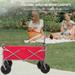 Outdoor Multipurpose Micro Collapsible Beach Trolley Cart Camping Folding Wagon