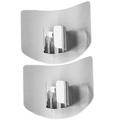 2 Pcs Kitchen Utensil Holder Food Slicer Accessory Stainless Steel Finger Guards for Cutting Tool Safety Mask