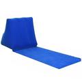 Triangle Cushion Beach Mat PVC Flocking Inflatable Beach Chair Cushion Foldable Beach Cushion Mat for Outdoor Camping Beach Royal Blue