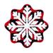 BLNVKOP Winter Snowflake Rug 26.4 Christmas Snowflake Rug Non-skid welcome Rug cute winter rug. Use for outdoor entrance family bathroom