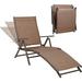 RUO Outdoor Chaise Lounge Chairs for Outside Aluminum Patio Lounger Pool Furniture Adjustable Folding Recliner Chair for Beach Backyard Lawn Poolside Supports 300 lbs