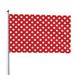 Kll Red Polka Dot Flag 4x6 Ft Parade Party Flag Outdoor Flag Decorative Flag Banner Flags Garden Flag Home House Flags