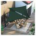 26 x 26 x 26 Shade Sails Equilateral Triangle Canopy Shade Fabric Permeable Pergola Top Cover 220GSM Shade Fabric for Outdoor Patio Lawn Garden Backyard Green