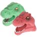 2Pcs Diy Dinosaur Toys Storytime Finger Toys Realistic Dinosaur Puppets Educational Finger Puppets