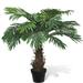 Uteam Artificial Cycas Palm Tree Lifelike with Pot 31 inch