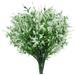Pxiakgy Flowers Outdoor Flower Artificial for Decoration Lavender 8 Bundles Artificial Flowers White